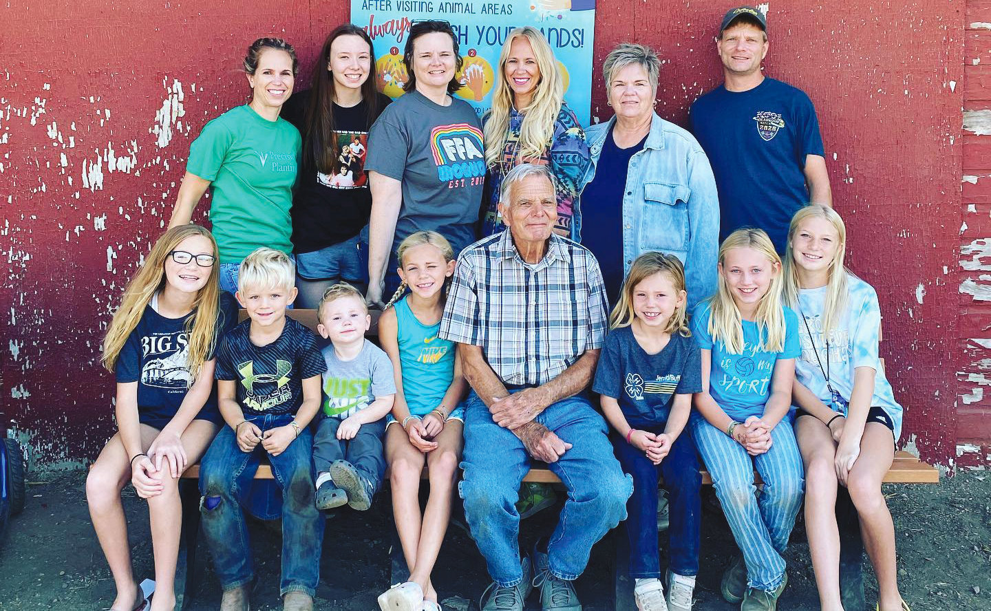 The Clendening family at the South Dakota State Fair.