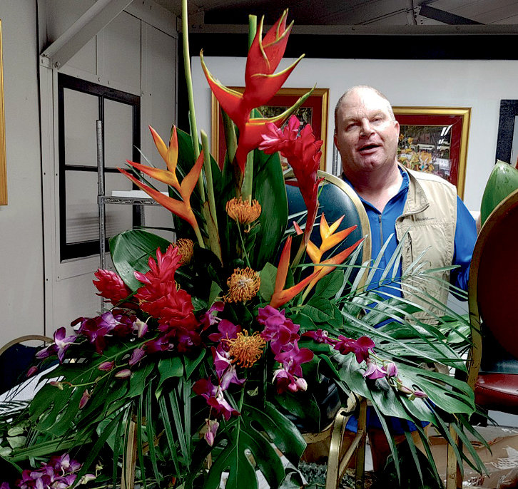 De Smet florist Chad Kruse spent two days helping with the arrangements on the float and the application of the flowers and other materials. An event where he was to be just a spectator turned into an opportunity of a lifetime.