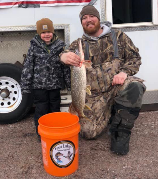 Gunner Dykes won the prize for the biggest fish and the most fish, with a total of 14.8 pounds on Jan. 8 at The Future Fishermen’s Derby.