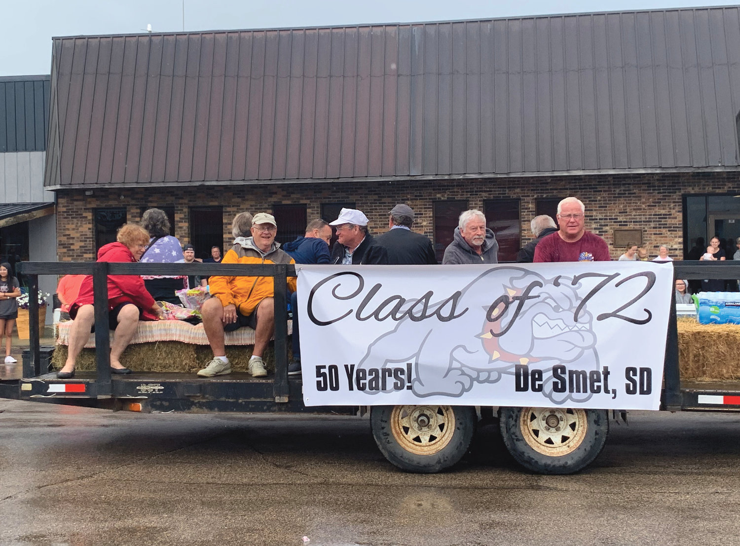 The De Smet High School Class of 1972 held a 50-year reunion and had a float in the parade.