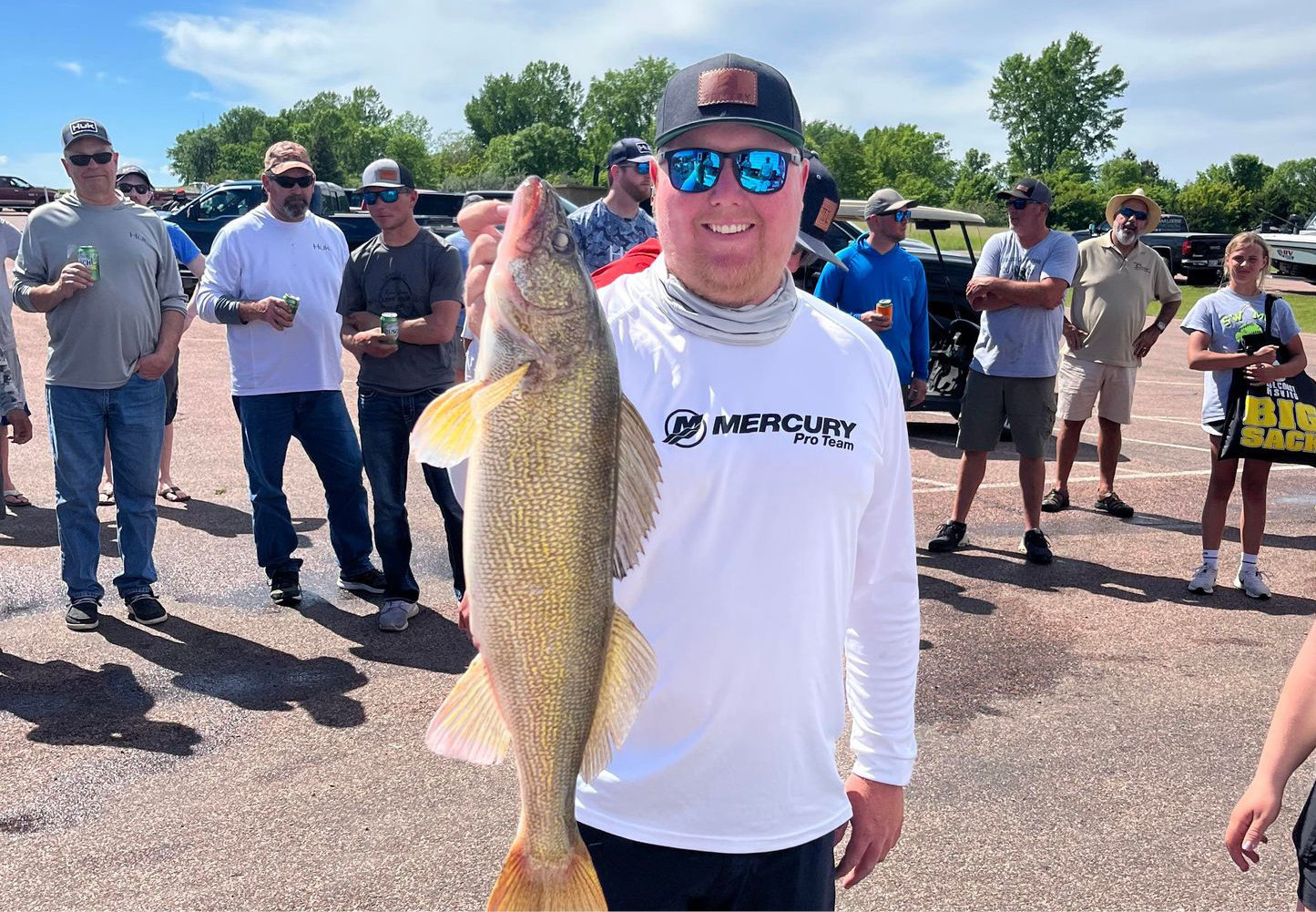 Tanner Thompson-Moad won the big-fish award in the Jake Gonnerman Memorial Tournament held on Lake Thompson.
